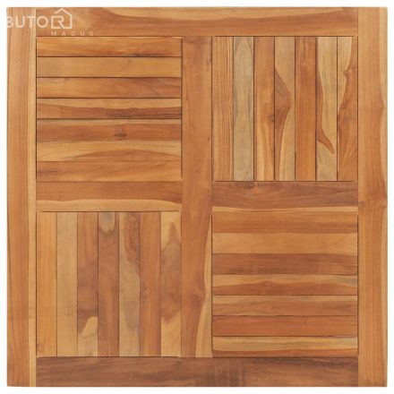 vidaXL tömör tíkfa asztallap 90 x 90 x 2,5 cm