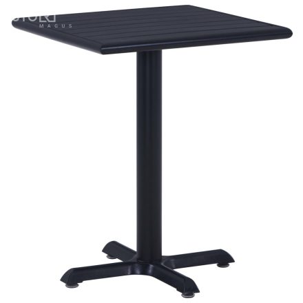 vidaXl fekete kerti asztal 60 x 60 x 75 cm