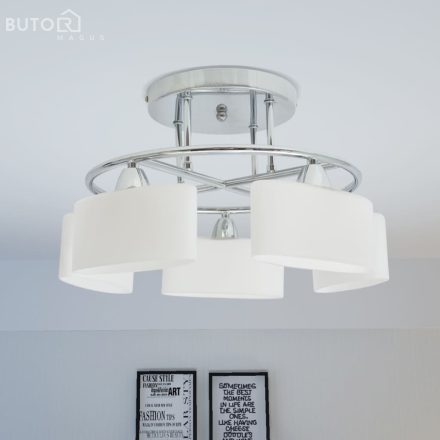 vidaXL Mennyezeti lámpa ellipszoid üvegburával 200 W-os E14-es izzó