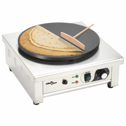 vidaXL elektromos palacsintasütő kihúzható tálcával 40 cm 3000 W