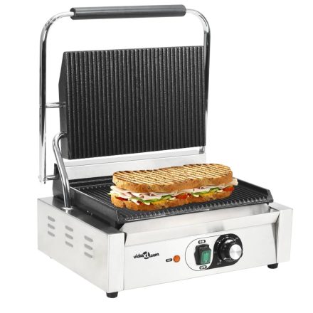 vidaXL bordás kontaktgrill 2200 W 43 x 30,5 x 20 cm