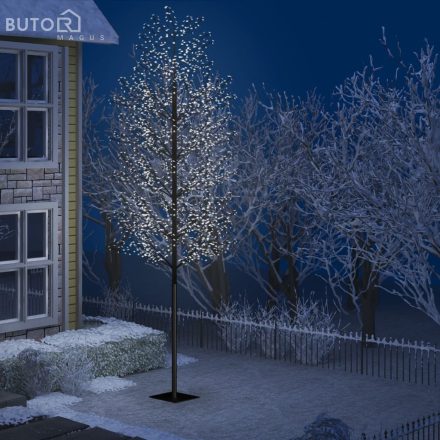 vidaXL cseresznyevirágos karácsonyfa 2000 db hideg fehér LED-del 500cm
