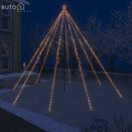 vidaXL karácsonyi bel- és kültéri vízesés favilágítás 800 LED-del 5 m