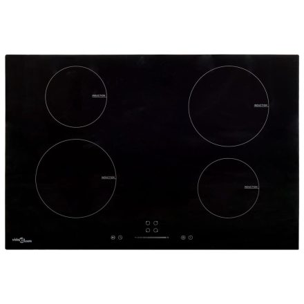 vidaXL 4 égős indukciós főzőlap érintős vezérlőpanellel 77 cm 7000 W