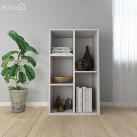 vidaXL fehér szerelt fa könyv-/tálalószekrény 50 x 25 x 80 cm