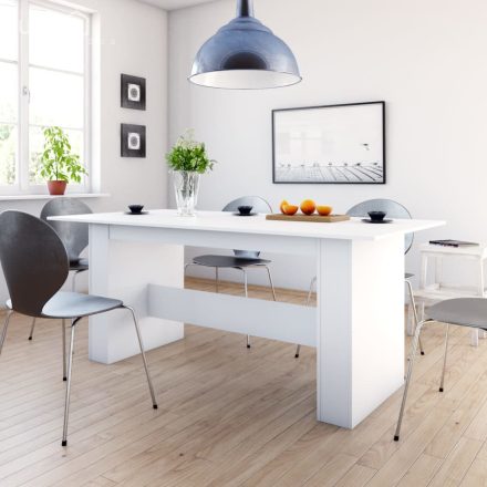 vidaXL fehér szerelt fa étkezőasztal 180 x 90 x 76 cm