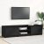 vidaXL fekete szerelt fa TV-szekrény 140 x 40 x 35,5 cm
