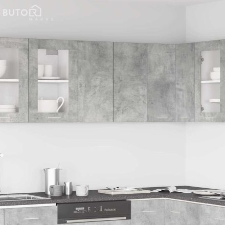 vidaXL “Lyon” betonszürke szerelt fa függő szekrény 60 x 31 x 60 cm