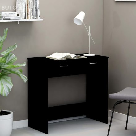 vidaXL fekete szerelt fa íróasztal 80 x 40 x 75 cm