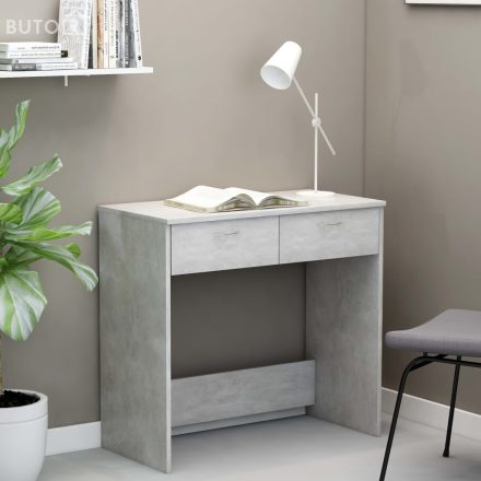 vidaXL betonszürke szerelt fa íróasztal 80 x 40 x 75 cm
