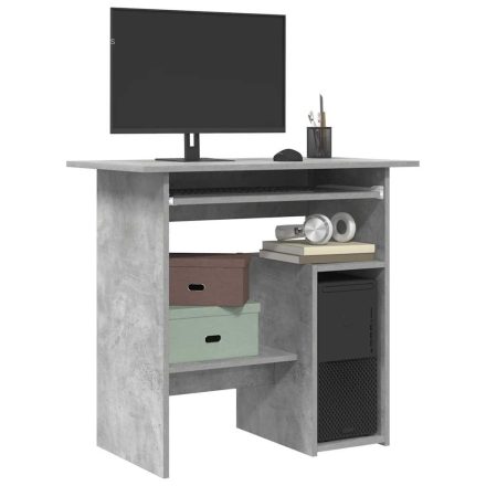 vidaXL betonszürke szerelt fa íróasztal 80 x 45 x 74 cm