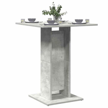 vidaXL betonszürke szerelt fa bisztróasztal 60 x 60 x 75 cm