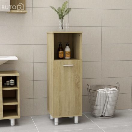 vidaXL sonoma tölgy színű szerelt fa fürdőszobaszekrény 30x30x95 cm