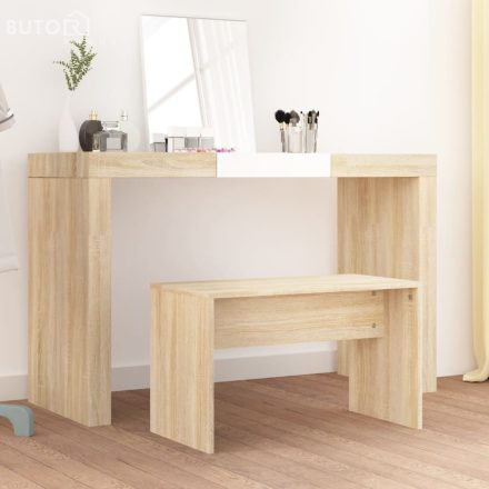 vidaXL sonoma tölgy színű szerelt fa fésülködőszék 70 x 35 x 45 cm
