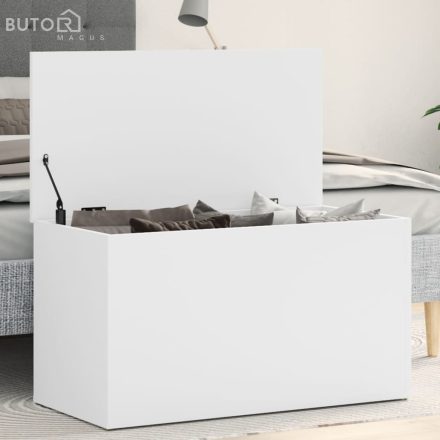 vidaXL fehér szerelt fa tárolóláda 84 x 42 x 46 cm