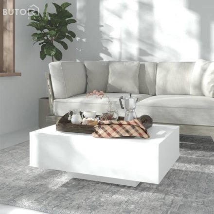 vidaXL fehér szerelt fa dohányzóasztal 85 x 55 x 31 cm