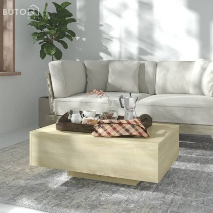 vidaXL sonoma tölgy színű szerelt fa dohányzóasztal 80 x 55 x 31 cm