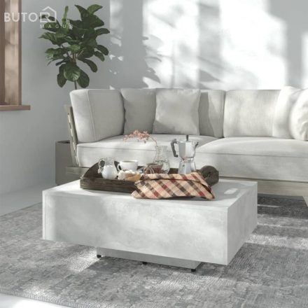 vidaXL betonszürke szerelt fa dohányzóasztal 85 x 55 x 31 cm