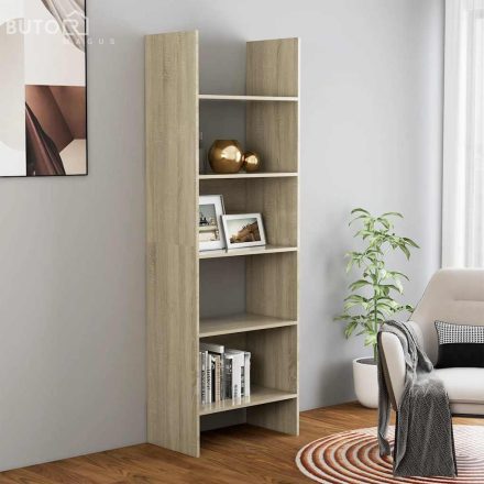 vidaXL sonoma tölgy színű szerelt fa könyvszekrény 60 x 35 x 180 cm