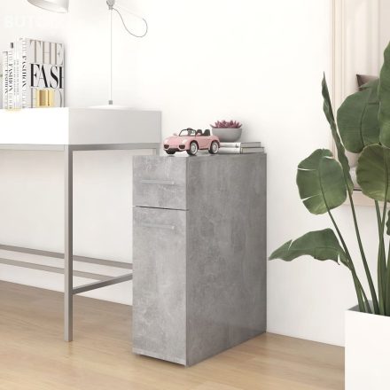 vidaXL betonszürke szerelt fa patikaszekrény 20 x 45,5 x 60 cm