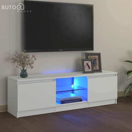 vidaXL fehér TV-szekrény LED lámpákkal 120 x 30 x 36 cm