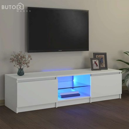 vidaXL fehér TV-szekrény LED lámpákkal 140 x 40 x 36 cm