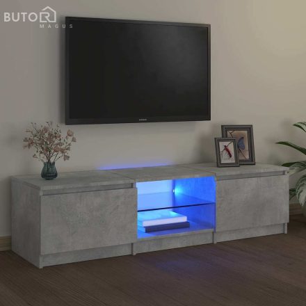 vidaXL szürke TV-szekrény LED-világítással 140 x 40 x 36 cm