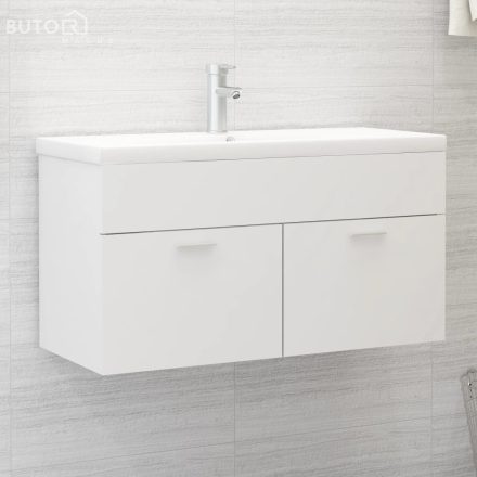 vidaXL fehér szerelt fa mosdószekrény 90 x 38,5 x 46 cm