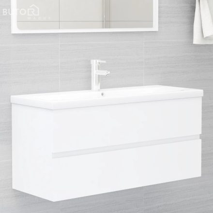 vidaXL fehér szerelt fa mosdószekrény 100 x 38,5 x 45 cm