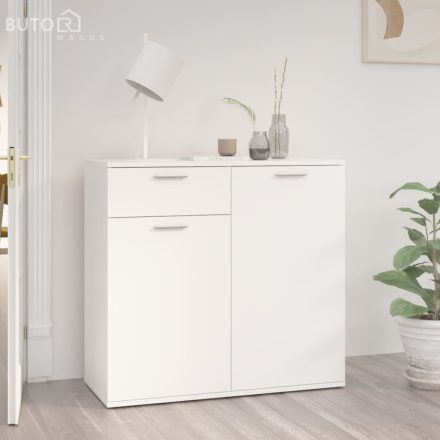 vidaXL fehér szerelt fa tálalószekrény 80 x 36 x 75 cm