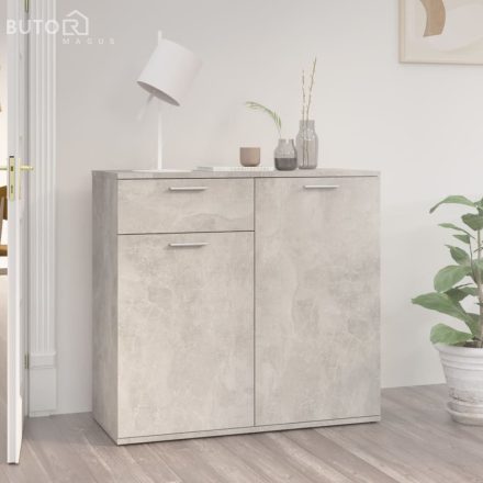 vidaXL betonszürke szerelt fa tálalószekrény 80 x 36 x 75 cm