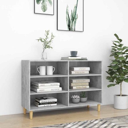 vidaXL betonszürke szerelt fa tálalószekrény 103,5 x 35 x 70 cm