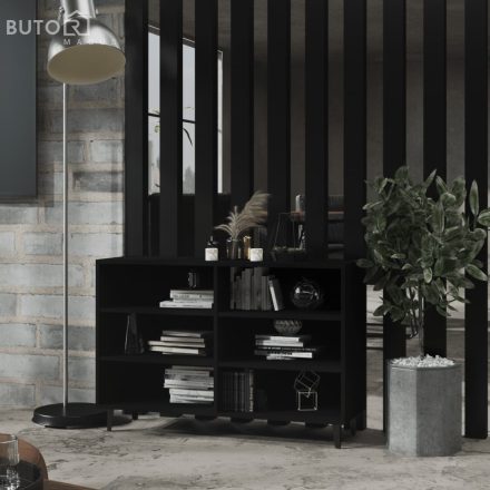 vidaXL fekete szerelt fa tálalószekrény 103,5 x 35 x 70 cm