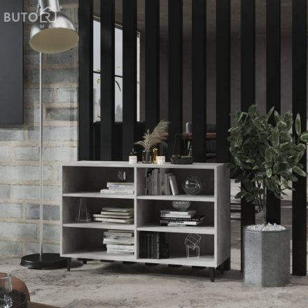 vidaXL betonszürke szerelt fa tálalószekrény 103,5 x 35 x 70 cm