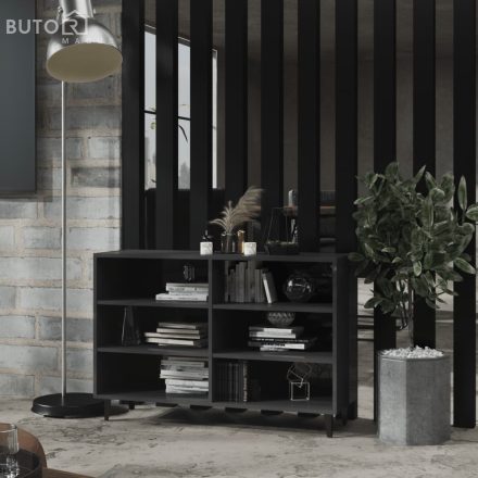 vidaXL magasfényű szürke szerelt fa tálalószekrény 103,5 x 35 x 70 cm