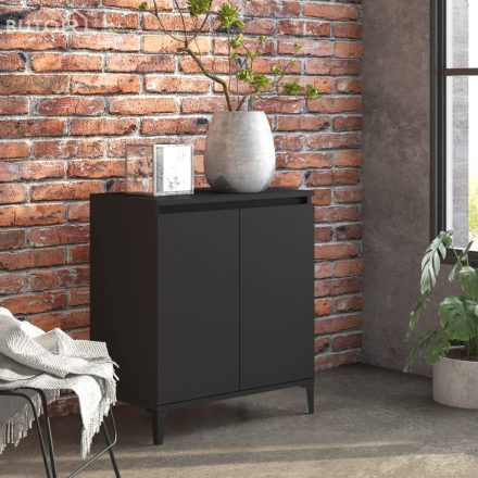 vidaXL fekete szerelt fa tálalószekrény 60 x 35 x70 cm