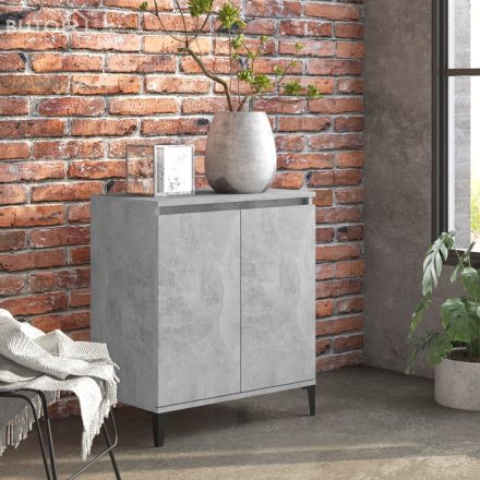 vidaXL betonszürke szerelt fa tálalószekrény 60 x 35 x 70 cm
