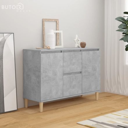 vidaXL betonszürke szerelt fa tálalószekrény 101 x 35 x 70 cm