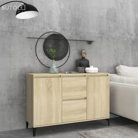 vidaXL sonoma tölgy színű szerelt fa tálalószekrény 102 x 35 x 70 cm