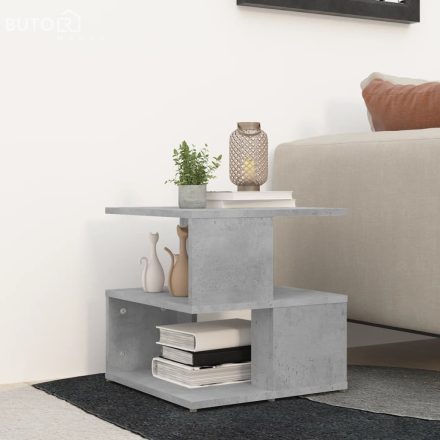 vidaXL betonszürke szerelt fa kisasztal 40 x 40 x 40 cm
