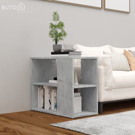 vidaXL betonszürke szerelt fa kisszekrény 60 x 30 x 50 cm