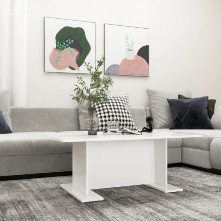 vidaXL fehér szerelt fa dohányzóasztal 103,5 x 60 x 40 cm