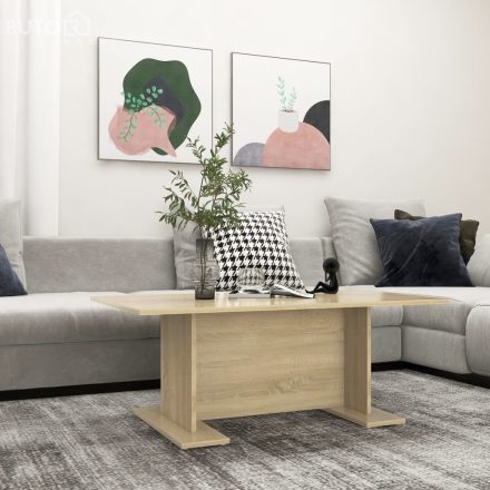vidaXL sonoma tölgy színű szerelt fa dohányzóasztal 103,5x60x40 cm