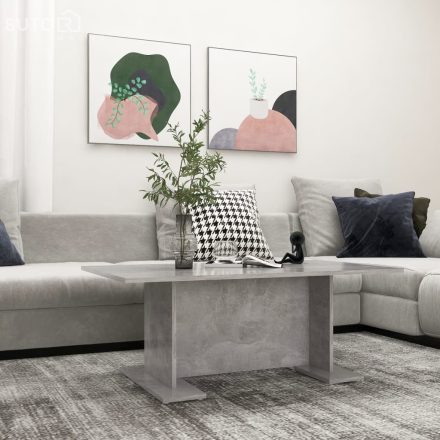 vidaXL betonszürke szerelt fa dohányzóasztal 103,5 x 60 x 40 cm
