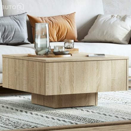 vidaXL sonoma tölgy színű szerelt fa dohányzóasztal 60 x 60 x 31,5 cm