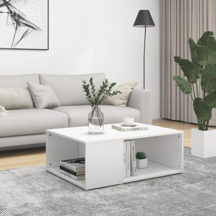 vidaXL fehér szerelt fa dohányzóasztal 90 x 67 x 33 cm