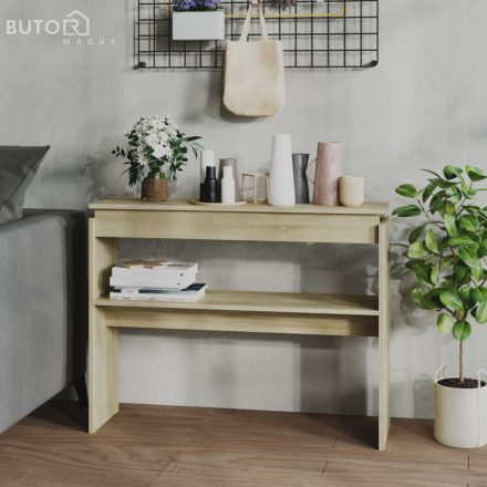 vidaXL sonoma tölgy színű szerelt fa tálalóasztal 102 x 30 x 80 cm