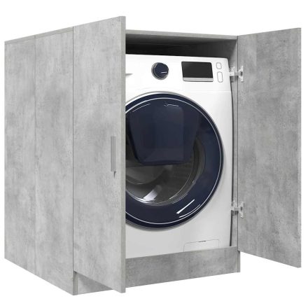 vidaXL betonszürke mosógépszekrény 71 x 71,5 x 91,5 cm