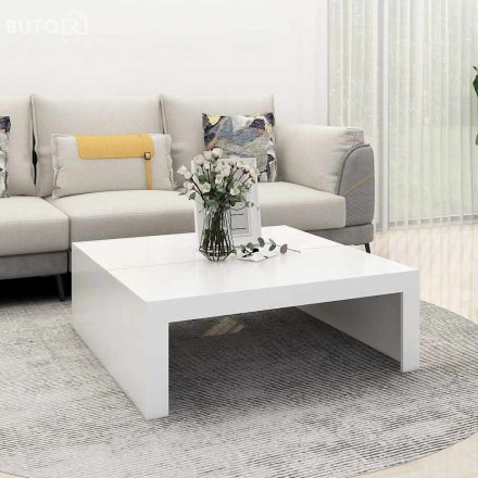vidaXL fehér szerelt fa dohányzóasztal 100 x 100 x 35 cm