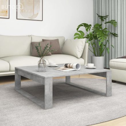 vidaXL betonszürke szerelt fa dohányzóasztal 100 x 100 x 35 cm